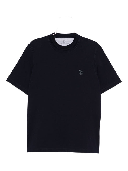 Brunello Brunello CucinelliロゴコットンTシャツ - Image 1