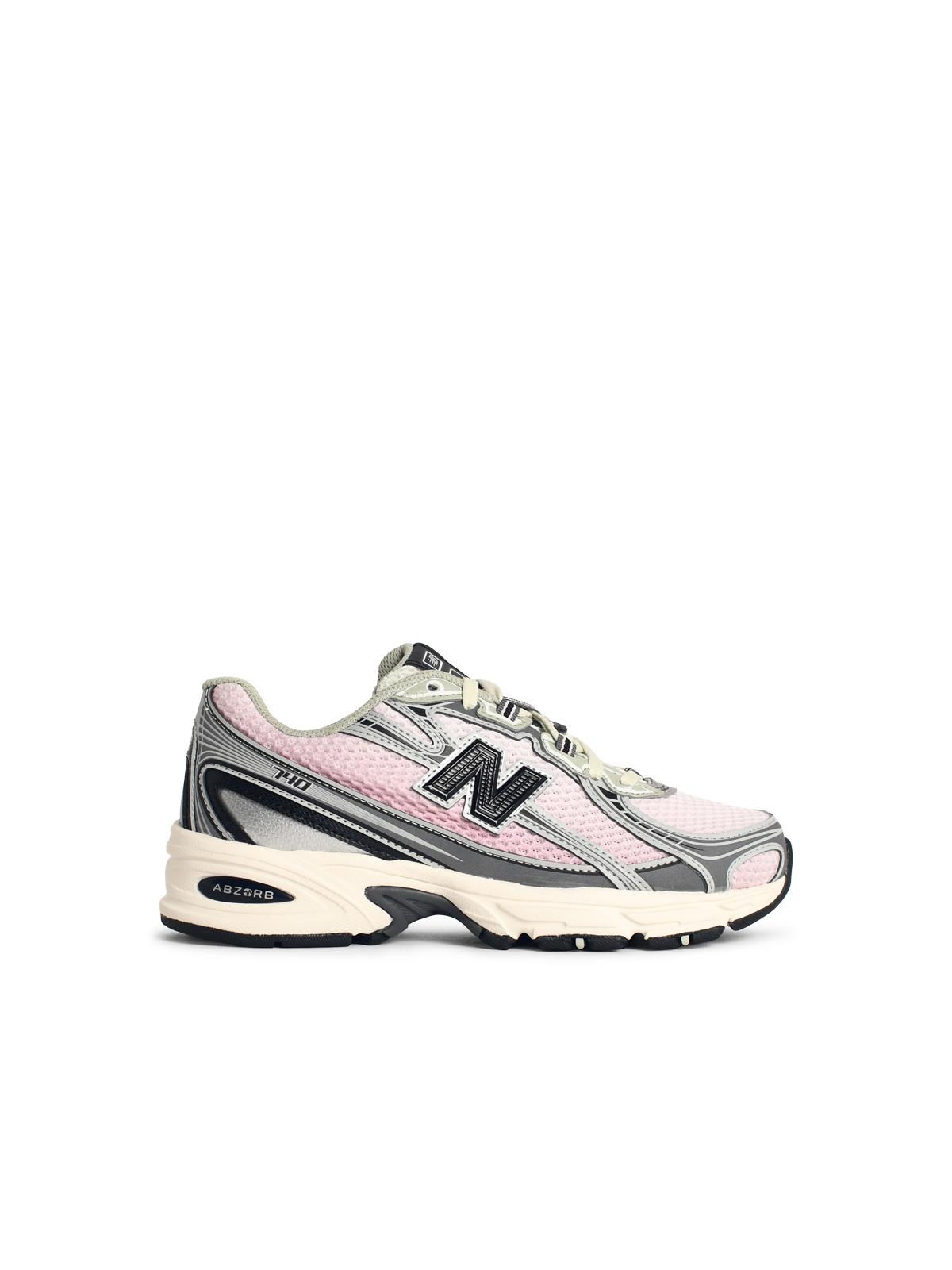Designer Brand New Balance '740'マルチカラーファブリックブレンドスニーカー - Image 1