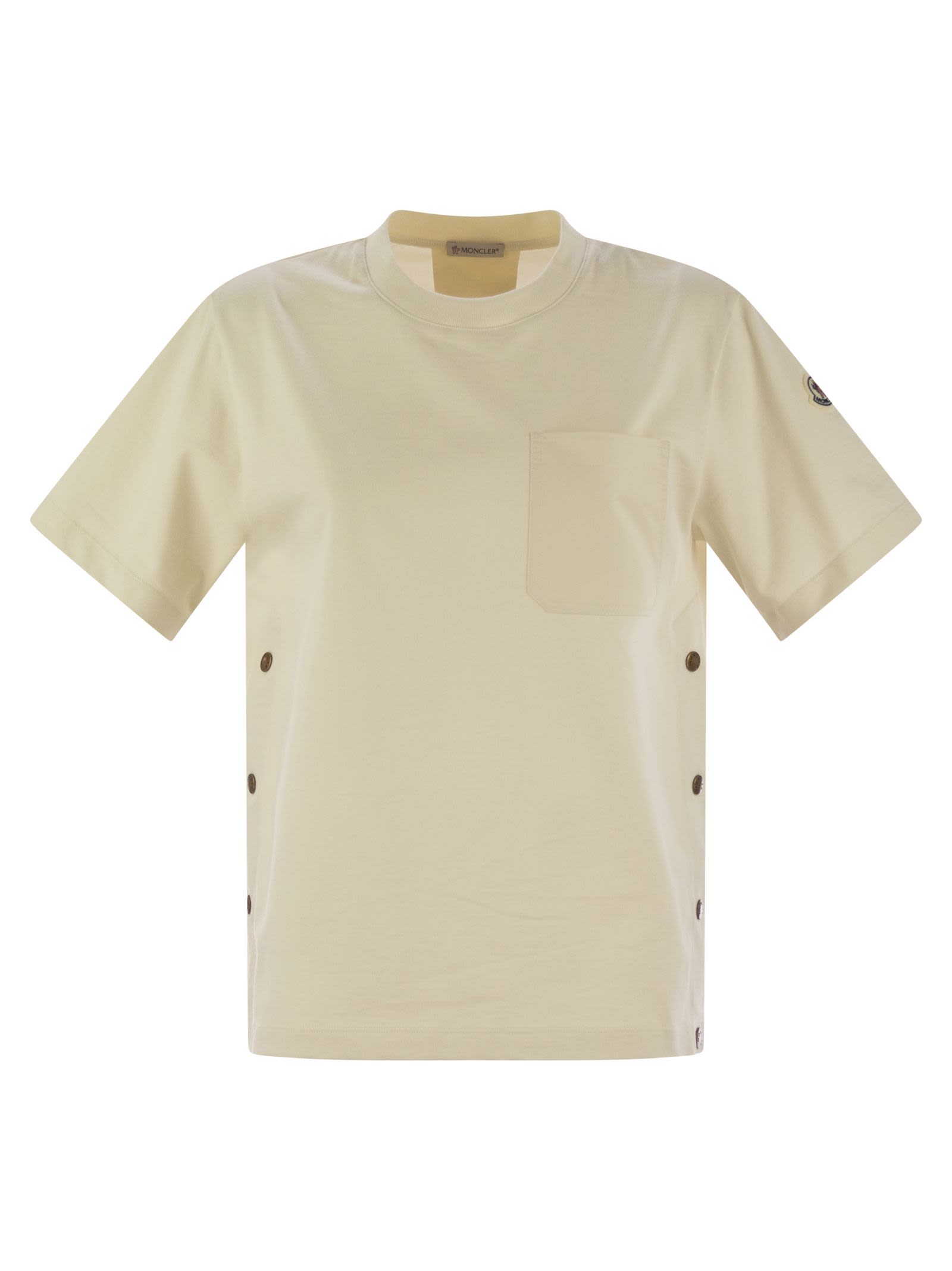 Moncler ポケット付きのモンクラーコットンTシャツ - Image 1