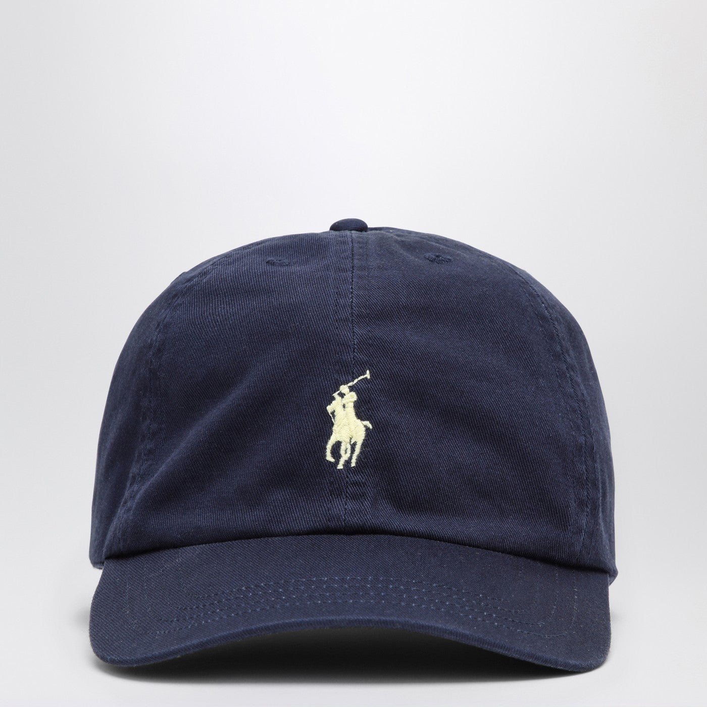 Polo ポロ ラルフローレン ネイビー ブルー コットン ベースボール キャップ - Image 1