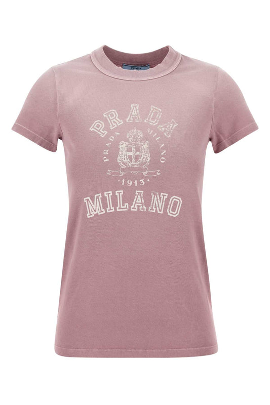 Prada プラダピンクコットンTシャツ - Image 1