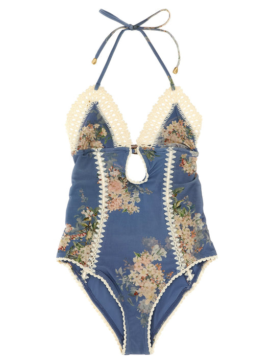 Zimmermann Zimmermann 'Cascadian Keyhole Crochet'ワンピース水着 - Image 1