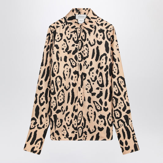 Sportmax SportMaxシルクアニマルプリントシャツ - Image 1