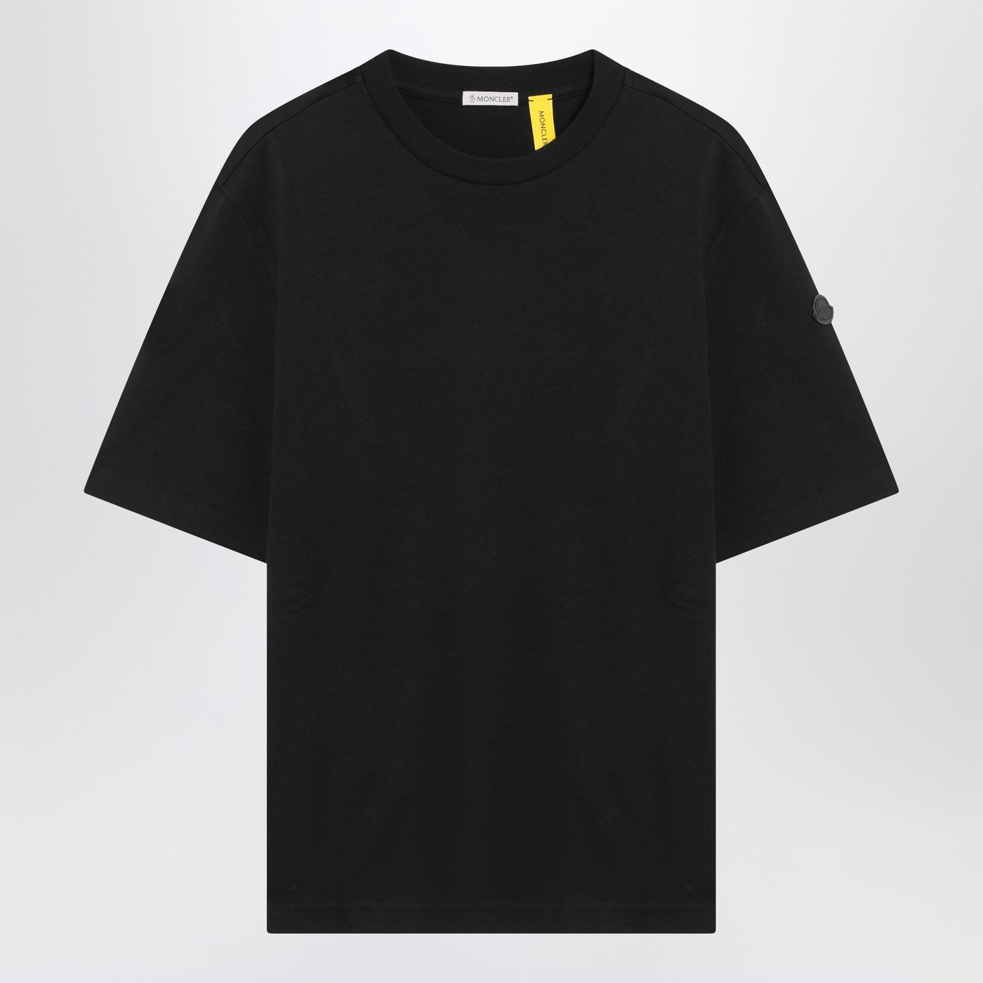 Moncler モンクラーxエドワードエンニンフルブラックコットンTシャツ - Image 1