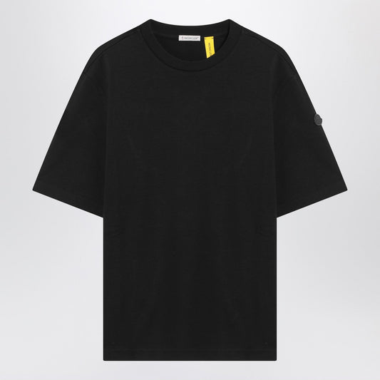 Moncler モンクラーxエドワードエンニンフルブラックコットンTシャツ - Image 1