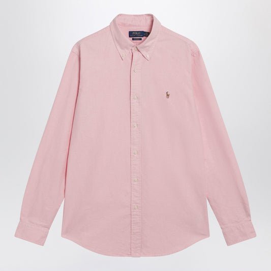 Polo ポロ ラルフローレン ピンク オックスフォード カスタム フィット シャツ - Image 1