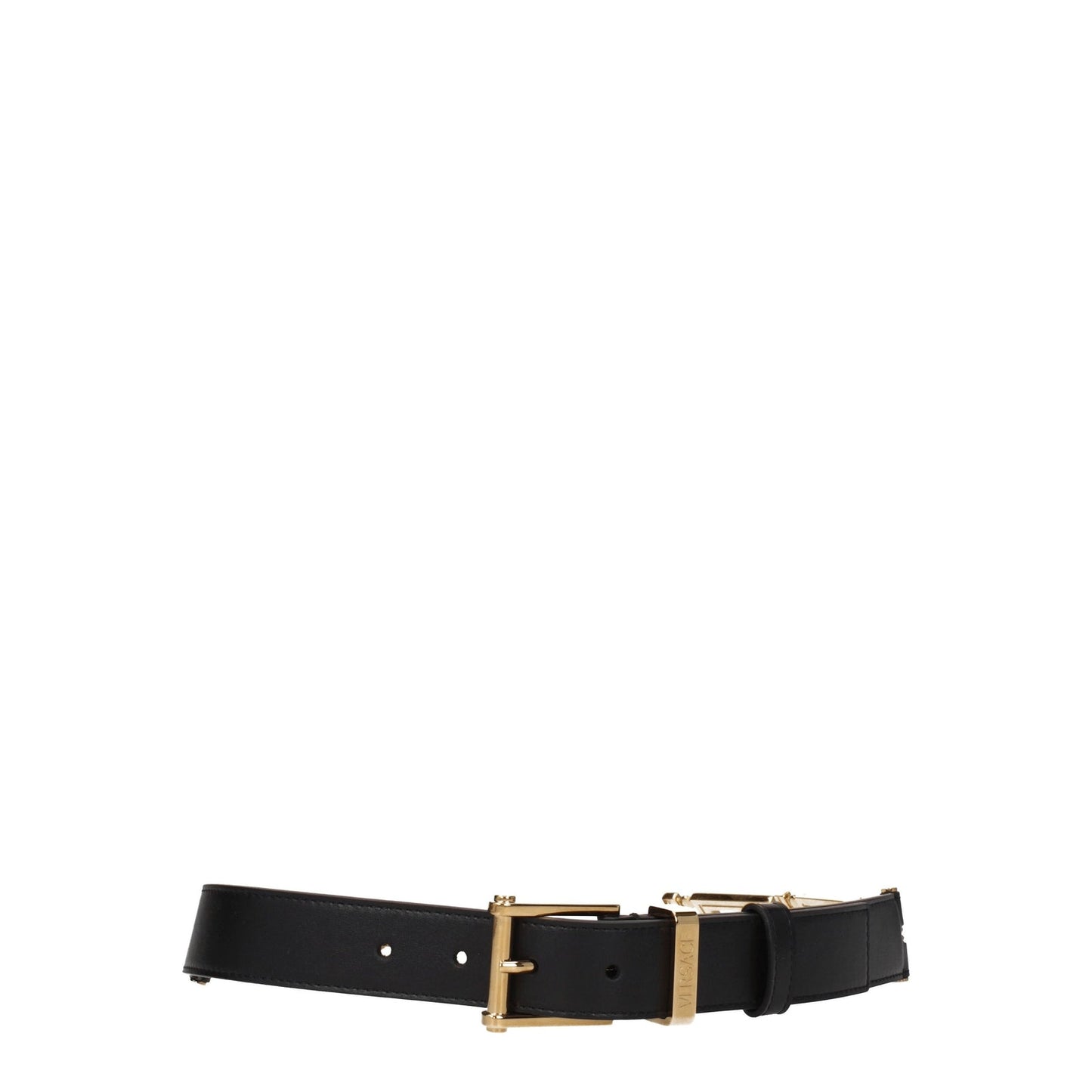 Versace ヴェルサーチベルトレザーブラック - Image 1