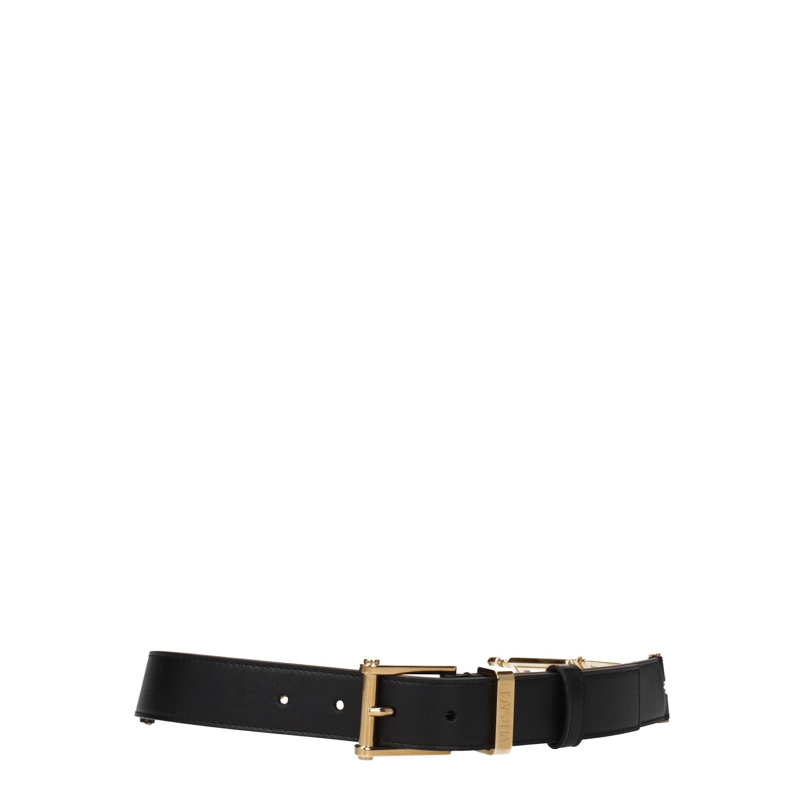 Versace ヴェルサーチベルトレザーブラック - Image 1