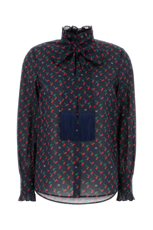 Valentino ヴァレンティーノガラヴァニプリントコットンシャツ - Image 1