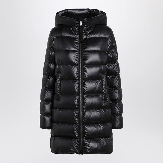 Moncler モンクラーブラックスイエンヌダウンジャケットとフード - Image 1