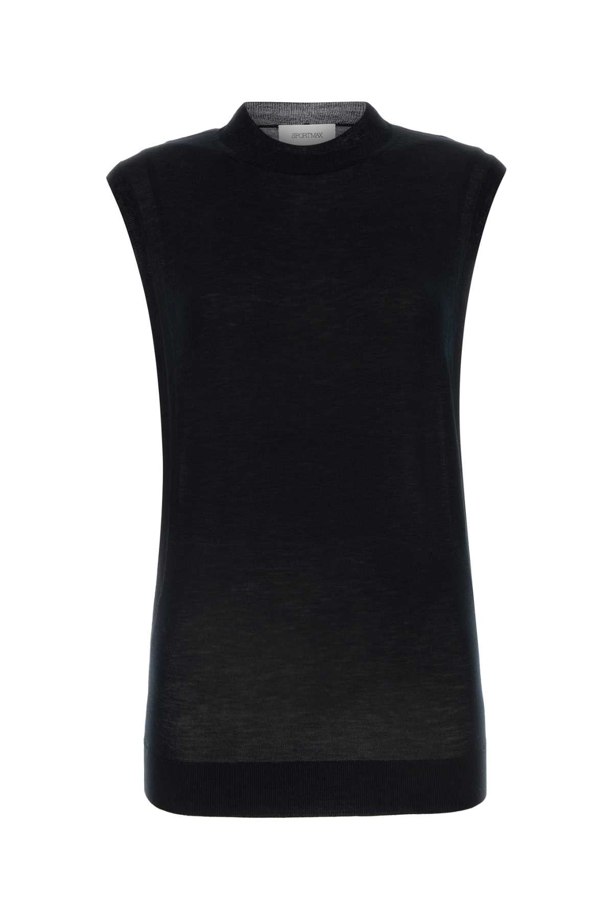 Sportmax SportMax Black Wool Blend Odisseaトップ - Image 1