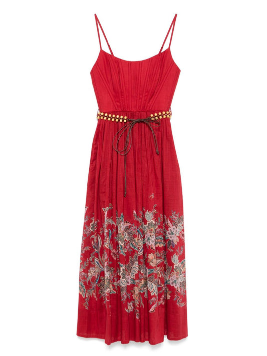 Zimmermann Zimmermann Rhiannonプリントミディドレス - Image 1