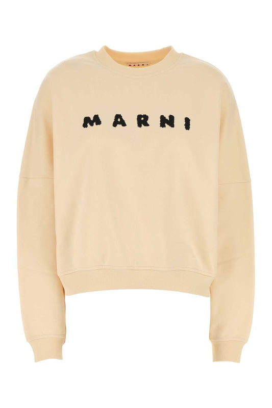Marni マルニクリームコットン特大スウェットシャツ - Image 1