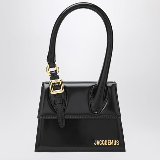 Jacquemus Jacquemus Medium Black Chiquito Bag With Buckle - Image 1