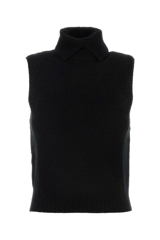 Prada プラダブラックカシミアベスト - Image 1
