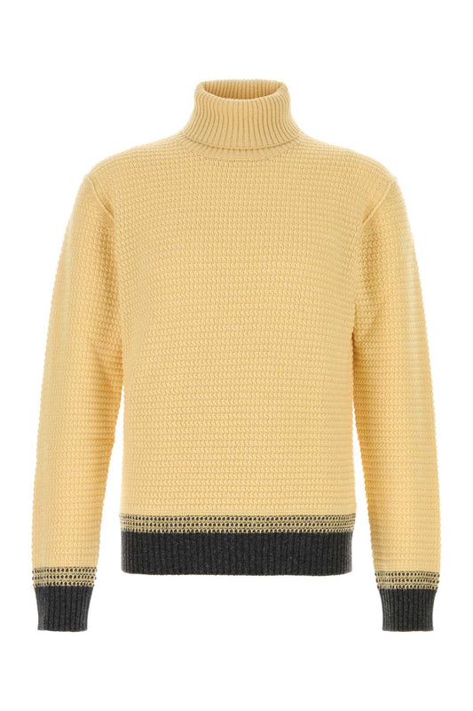 Zegna Zegna イエロー カシミア セーター - Image 1