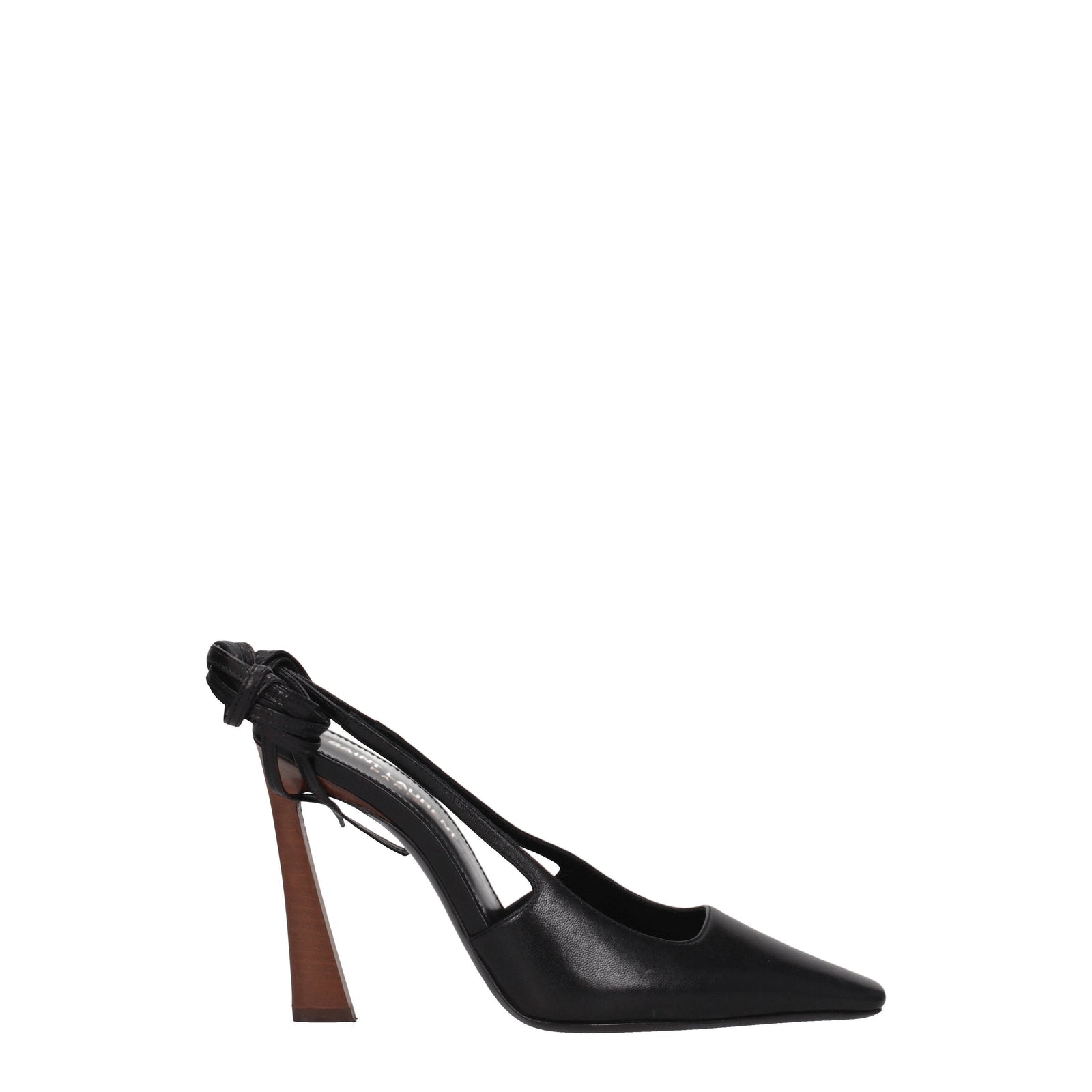 Saint セントローランサンダルブレードレザーブラック - Image 1