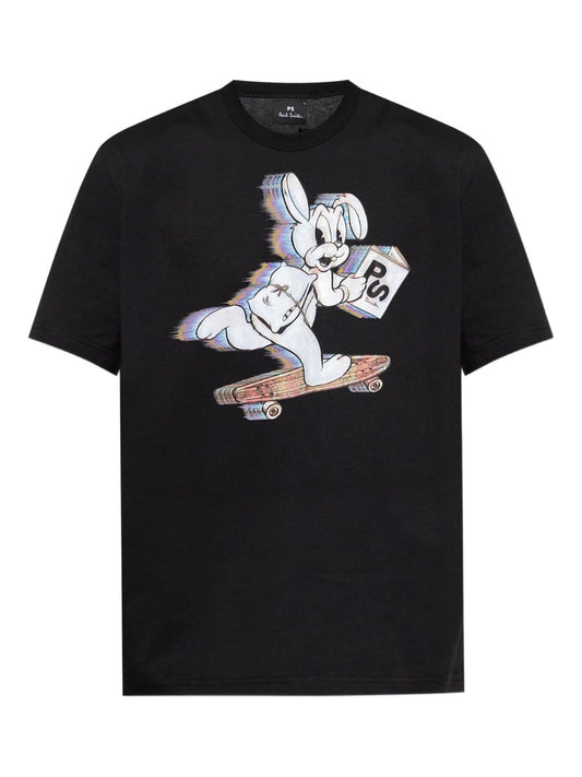 Paul PS By Paul Smith Skate Bunny Cotton Tシャツ - Image 1