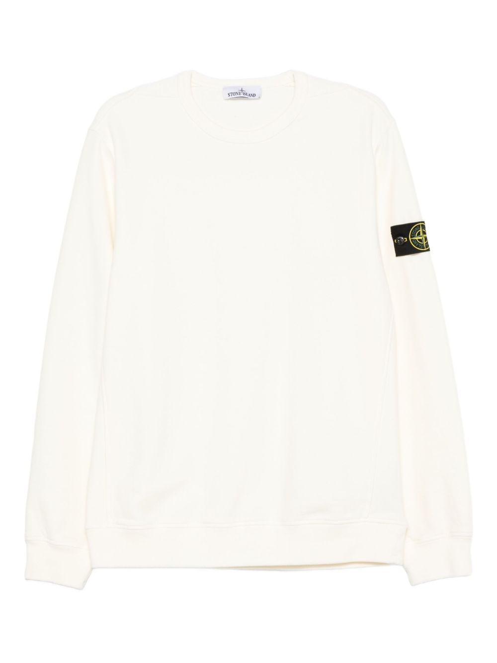 Stone Stone Island Logo Cotton Crewneck Sweatshirt - Image 1