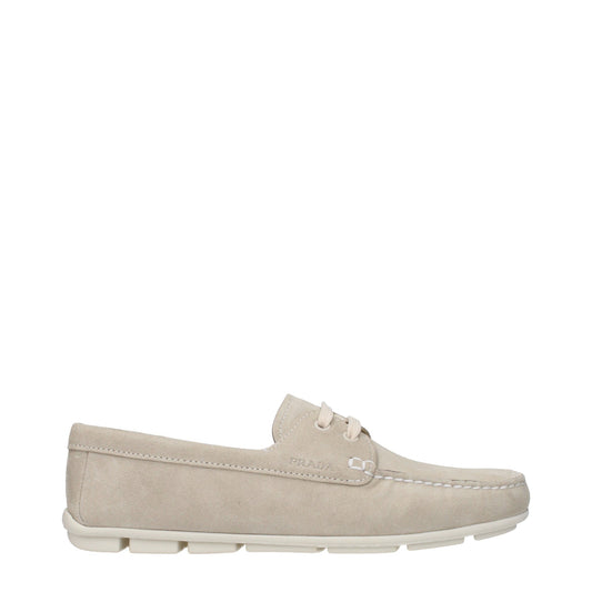 Prada Prada Mocassini Women Suede Grey/Pumice - Image 1