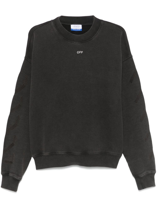 Off Off White Logo Cotton Sweatshirt - Image 1
