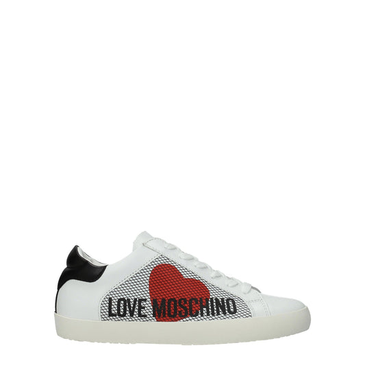Moschino モスキーノスニーカーの女性レザーホワイトが大好きです - Image 1