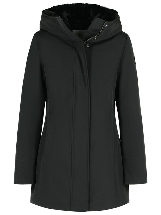 Woolrich ウールリッチジョンリッチ＆ブラザーズボールダー 'ブラックコットンブレンドパーカー - Image 1