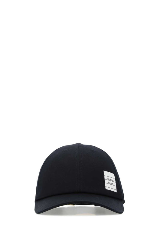 Thom Thom Browne Midnight Blue Cotton Baseball Cap - Image 1