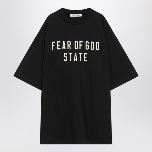 Fear フィア オブ ゴッド エッセンシャル ブラック 90'S コットンTシャツ - Image 1
