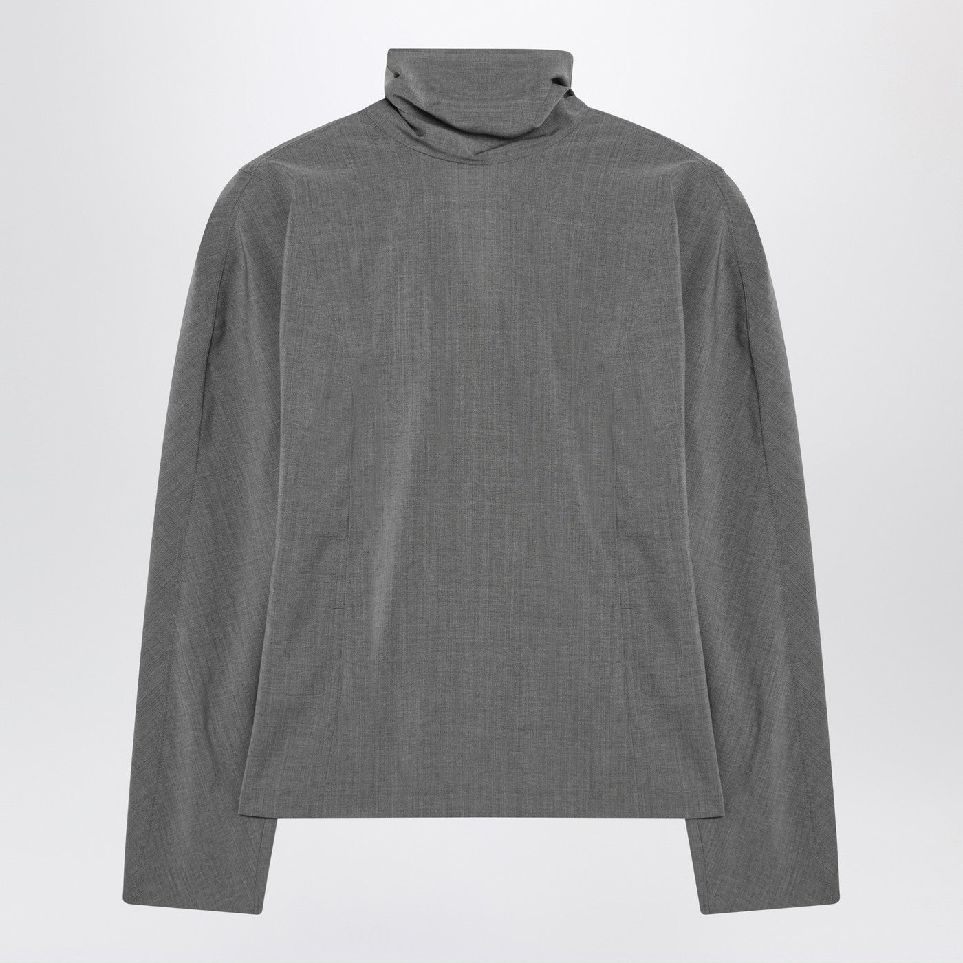 Jacquemus Jacquemus Gray Chale Blouse With Scarf - Image 1
