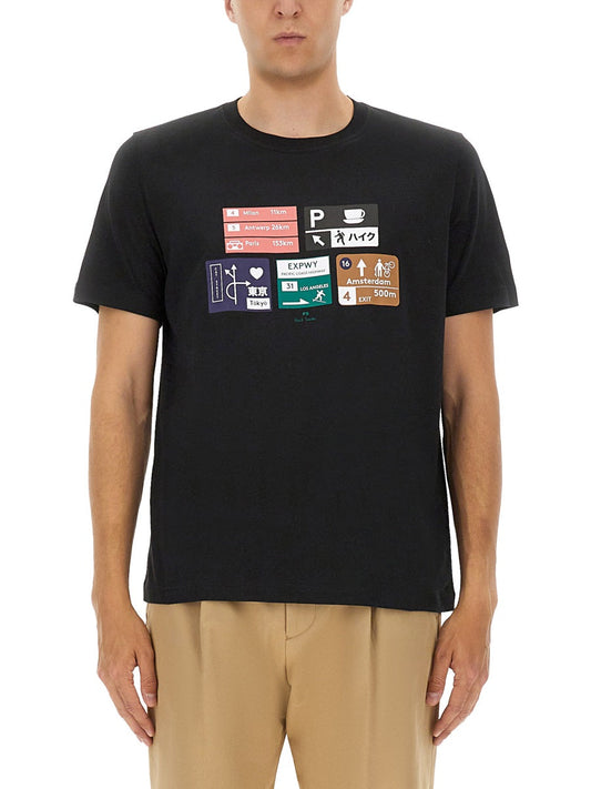 Paul PS By Paul SmithレギュラーフィットTシャツ - Image 1