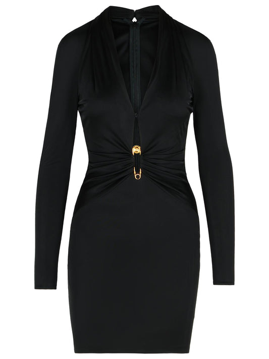 Versace ヴェルサーチブラックビスコースドレス - Image 1