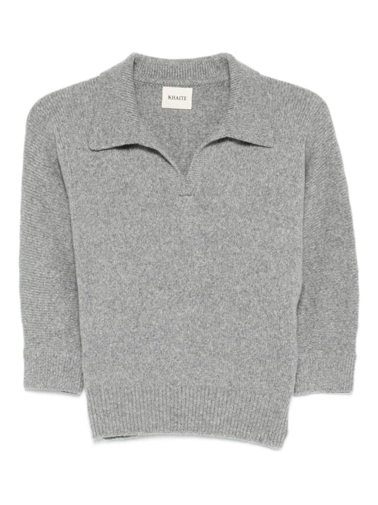 Khaite Khaite Herve Cashmere Polo Shirt - Image 1