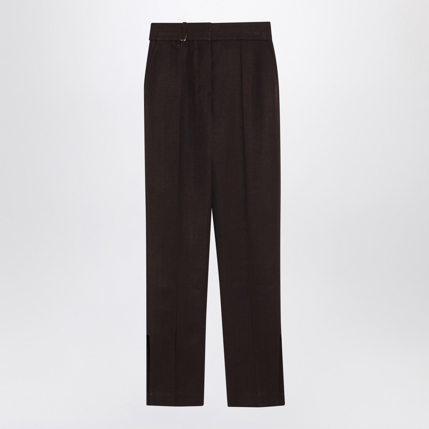 Jacquemus Jacquemus Brown Trousers In Silk Blend - Image 1