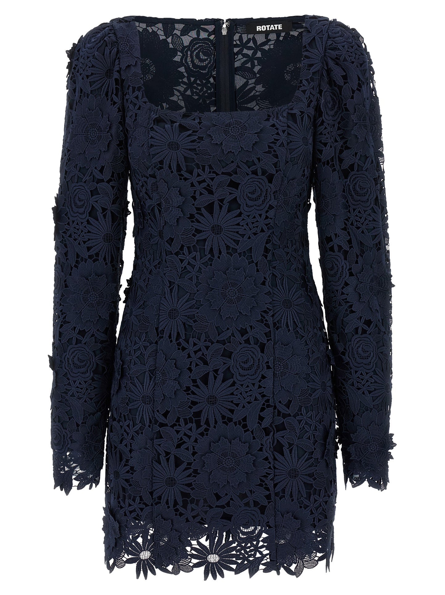 Rotate Rotate Birger Christensen '3 D Lace LS Mini'ドレス - Image 1
