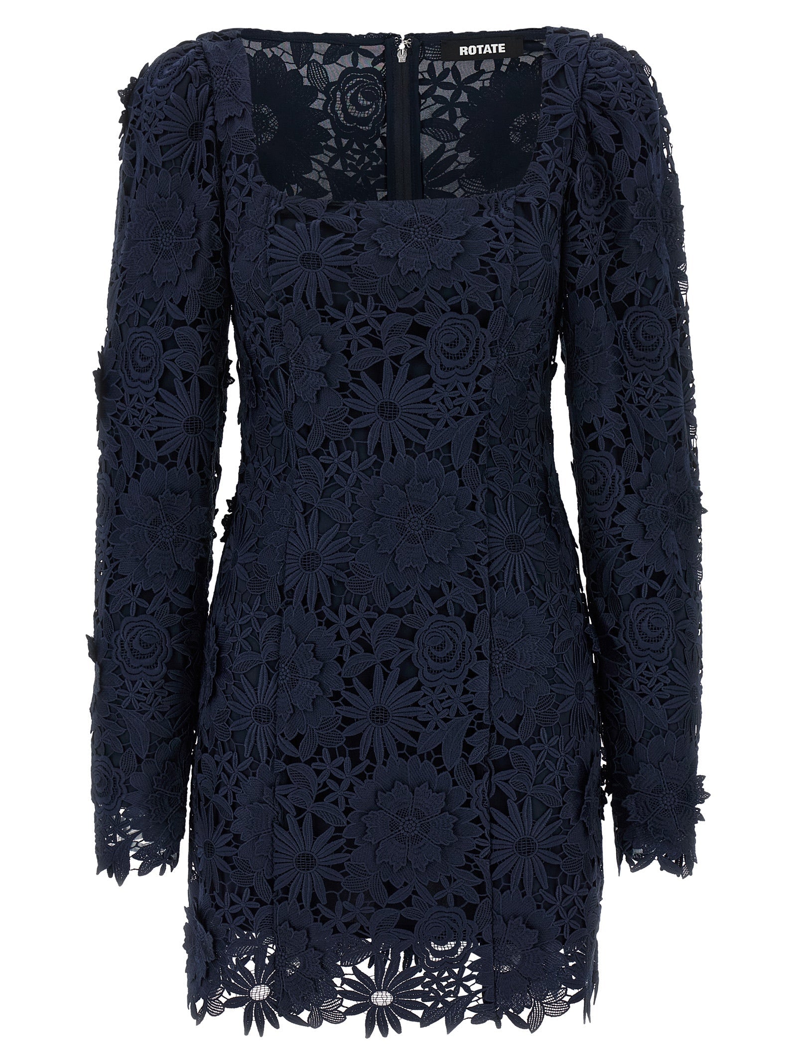 Rotate Rotate Birger Christensen '3 D Lace LS Mini'ドレス - Image 1