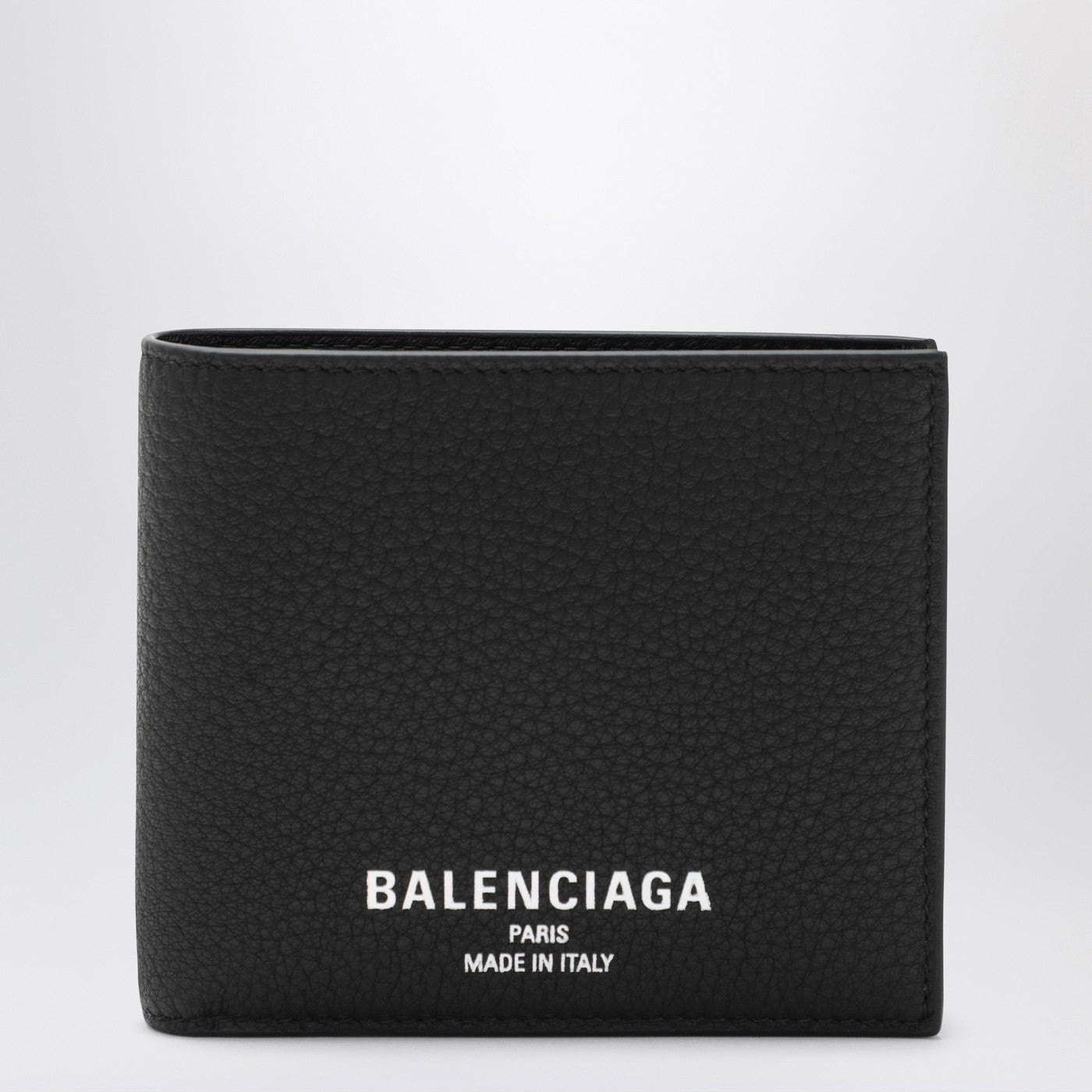 Balenciaga ハンマーレザーのバレンシアガブラックbi折りたたみクレジットウォレット - Image 1