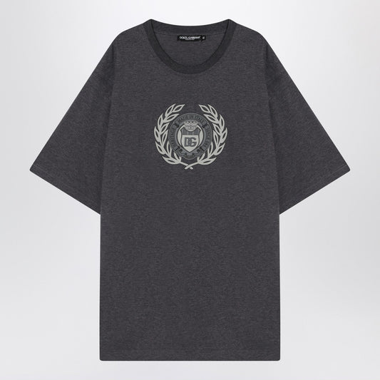 Dolce ドルチェ＆ガッバーナグレーコットンTシャツとプリント付き - Image 1