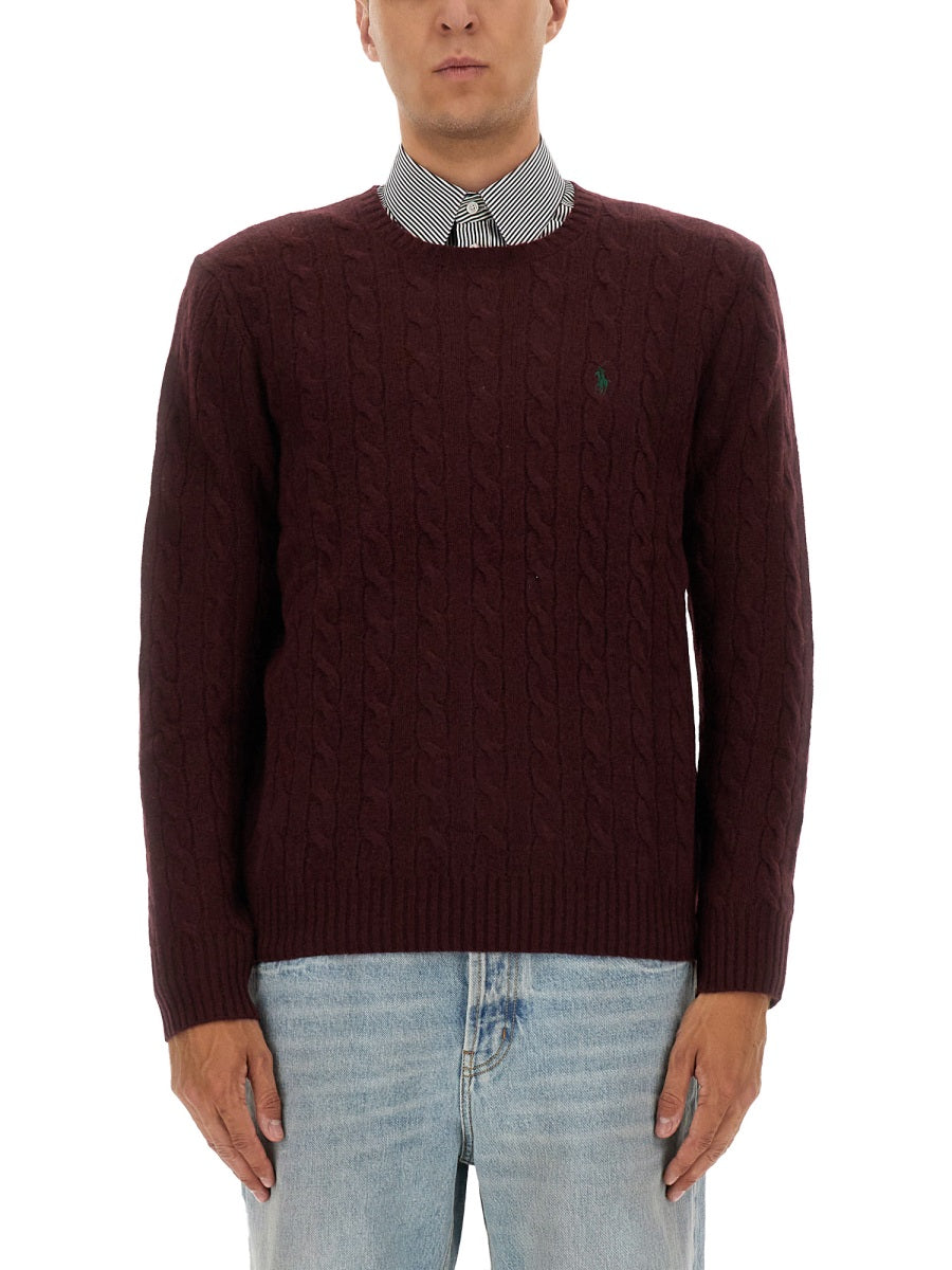 Polo ポロラルフローレンウールとカシミアケーブルニットセーター - Image 1