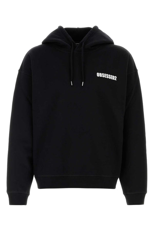 Dsquared2 ディースクエアード ブラック コットン スウェットシャツ - Image 1
