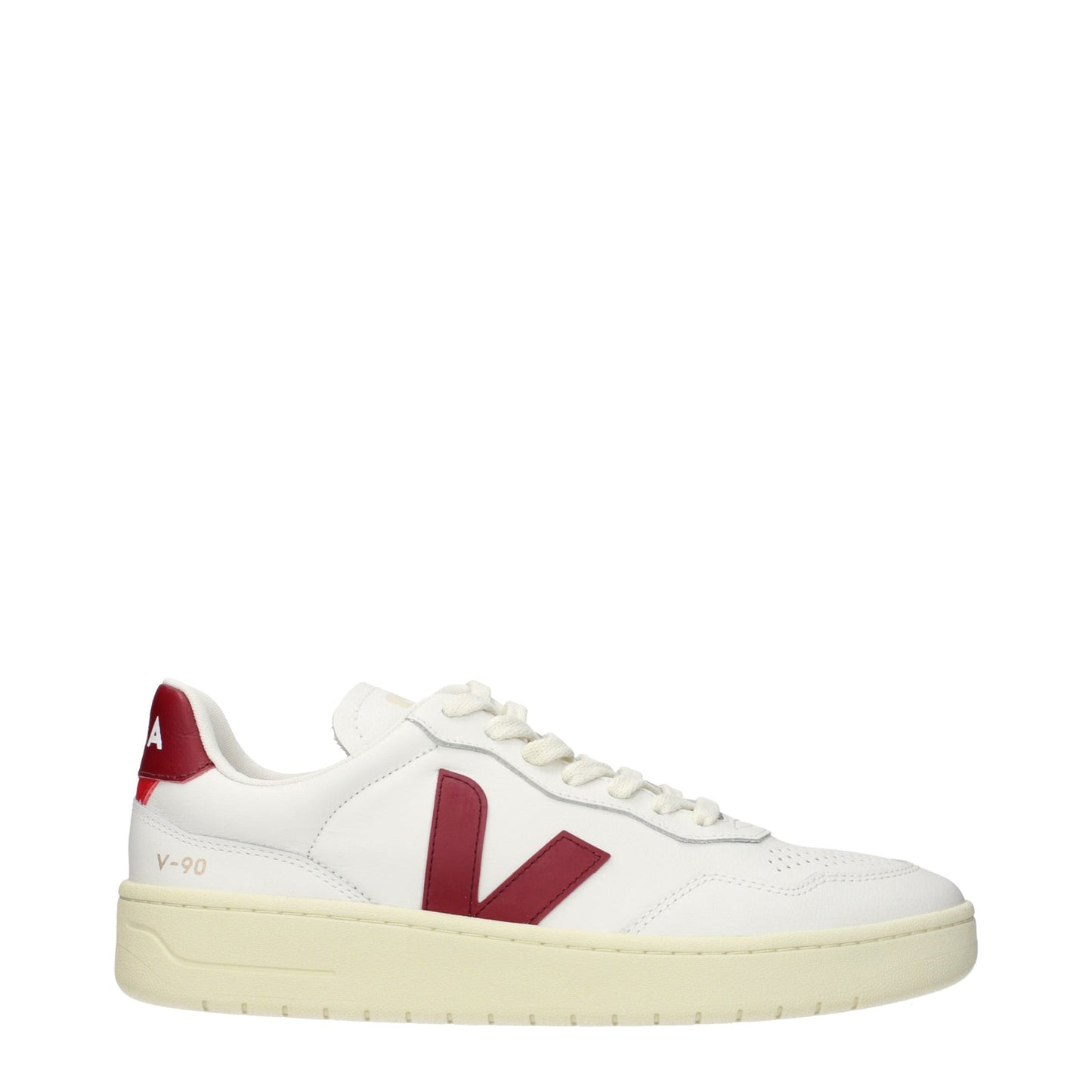 Veja ヴェジャ メンs スニーカー ホワイト/マルサラ レザー - Image 1