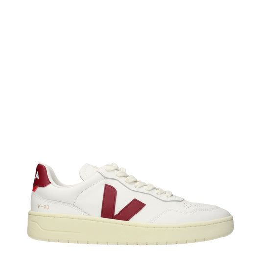 Veja ヴェジャ メンs スニーカー ホワイト/マルサラ レザー - Image 1