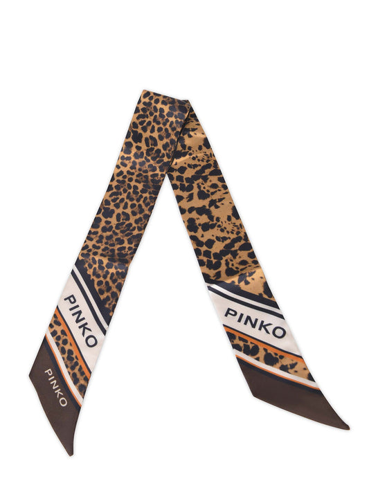 Pinko シルクブレンドで作られたピンコ「サンバ」スカーフ。 - Image 1