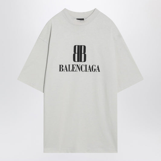 Balenciaga バレンシアガホワイトナノBBミディアムフィットTシャツ - Image 1