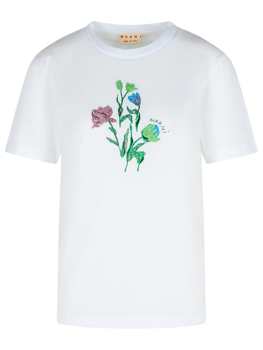 Marni マルニホワイトコットンTシャツ - Image 1