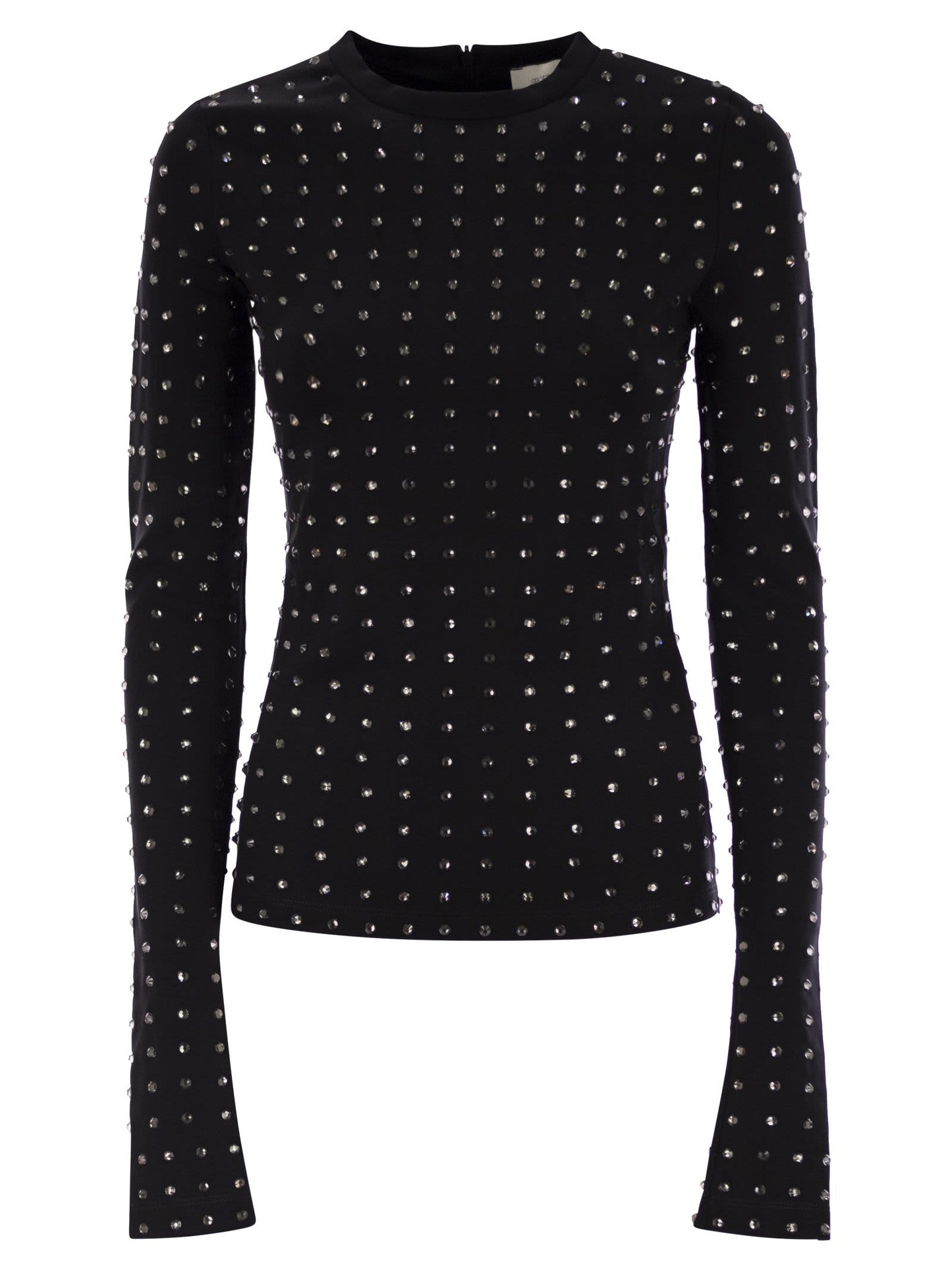 Sportmax ラインストーン付きSportMax Negus Scuba Jersey Tシャツ - Image 1