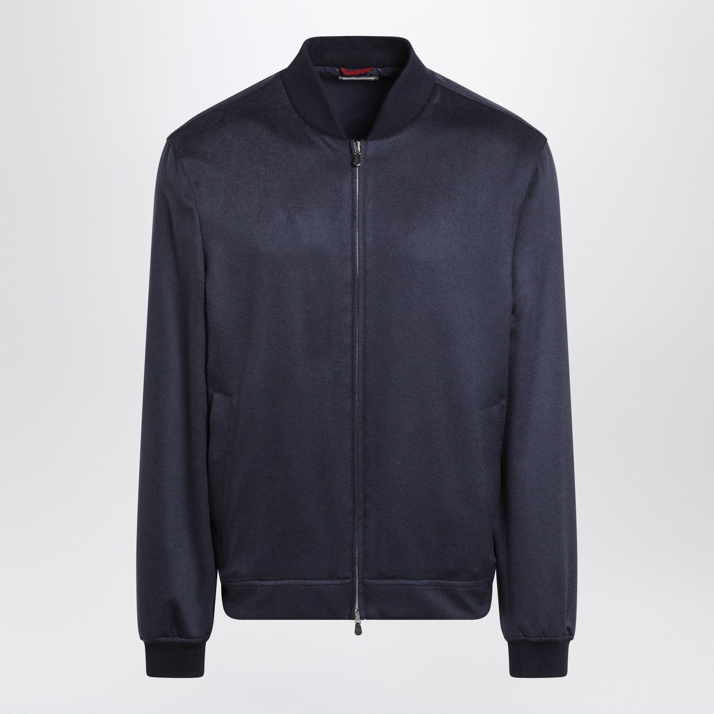 Brunello Brunello Cucinelli ライトウェイト カシミア フランネル ネイビー ブルー カーディガン - Image 1