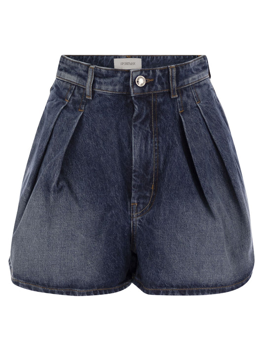 Sportmax SportMax Ghirba Denim Shorts - Image 1