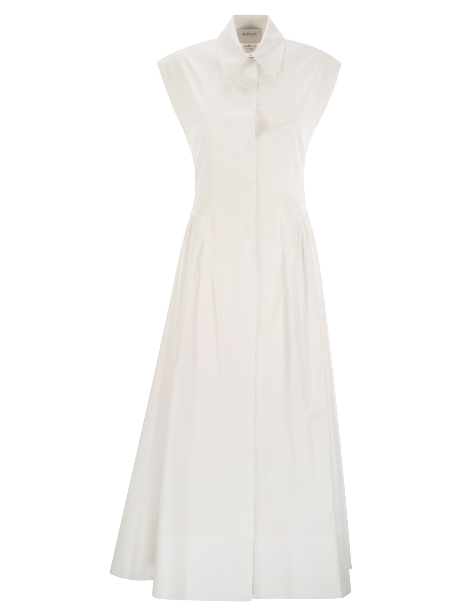 Sportmax SportMax Fabianaノースリーブコットンドレス - Image 1
