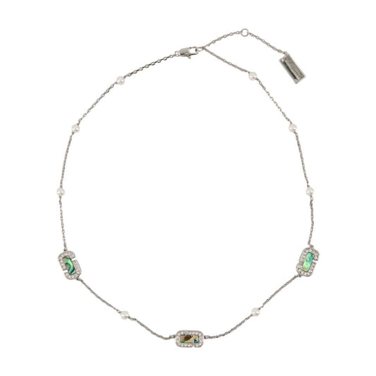 Marc アバロンネックレスマークジェイコブスメタルシルバー - Image 1